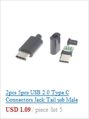2pcs 5pcs 10pcs  Type-C usb3.1 Connectors Jack Tail 24 pin Male Plug Electric Terminals welding DIY data cable OGT accessories