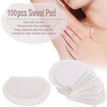 

100pcs Disposable Absorbing Underarm Sweat Guard Pads Deodorant Armpit Sheet Dress Clothing Shield Sweat Perspiration Pads