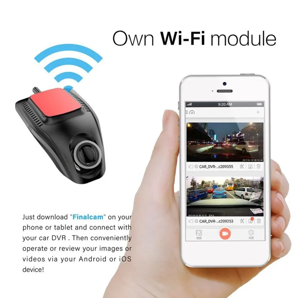

Small Eye Dash Cam Car DVR Recorder Camera with Wifi Full HD 1080p Wide Angle Lens G Sensor Night Vision Dash Cam Top Sale