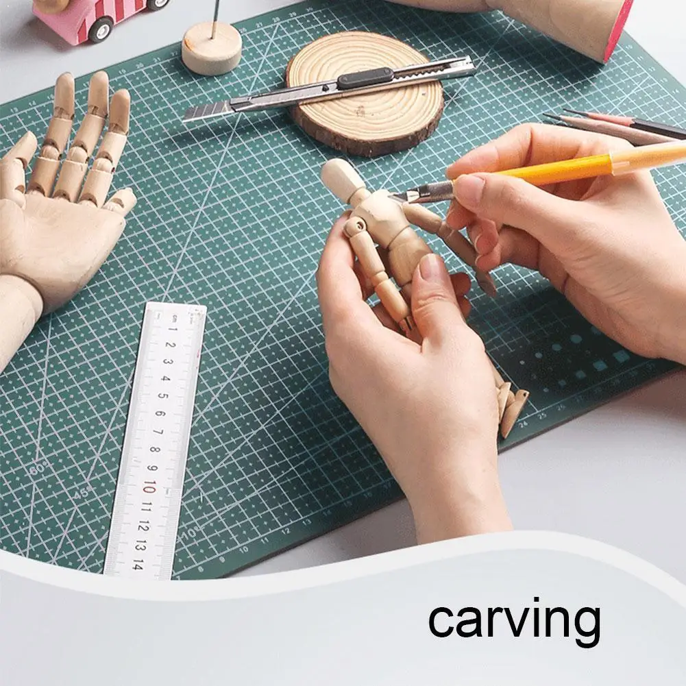 1 estera de corte A4, líneas de rejilla, autocuración, corte, alta esterillas para cartas, tablero, manualidades de papel, calidad, tela de cuero para coser