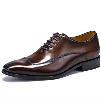 

Fashion Designer Mens Business Shoes Luxury Dress Shoes Genuine Leather Quality Cow Leather Lace Up Formal Party Shoe