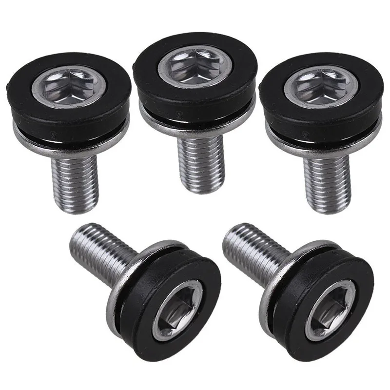 1PC Mountain Bike Crankset Bolts Aluminum Screws Nuts Crankset Bottom Bracket Bicycle Crankset Central Axis Bolts