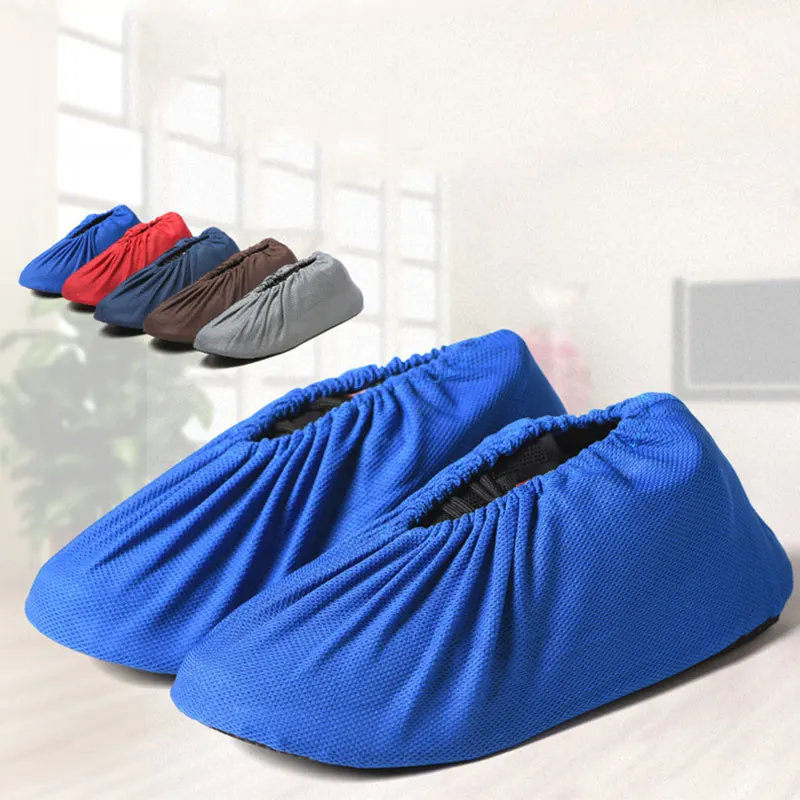 Household Reusable Cotton Shoe Covers Non-slip Wear-resistant Print Shoe Covers 