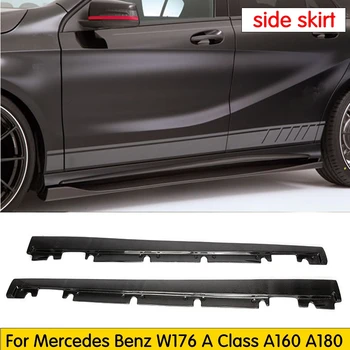 

Carbon Fiber Side Skirts Apron Spoiler for Mercedes Benz W176 A Class A160 A180 A200 A250 A45 & CLA W117 CLA180 CLA45 AMG 13-17