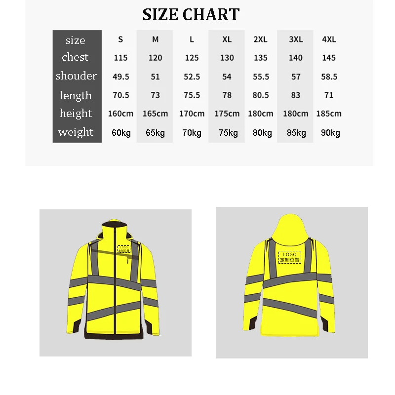 Safety Guard Long Sleeve Safety Bomber Jacket High Visibility Hooded  Reflective Winter Water Resistant Construction Workwear Men - Safety  Clothing - AliExpress