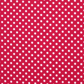 

1 yard Polyester/PVC coated Waterproof Fabric for bag, handmaking, polka dot on red background (width=140cm)