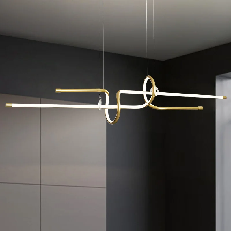 New Modern led Chandeliers For Dining Room Living Kitchen Hanging Pendant Fixtures Black or Gold Color | Лампы и освещение