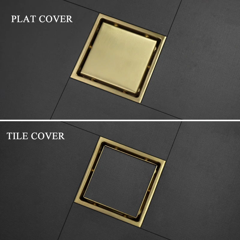 ระเบียงห้องน้ำห้องครัวสแตนเลสสตีลท่อระบายน้ำฝักบัวท่อระบายน้ำหลายสีสไตล์ที่มองไม่เห็นกระเบื้องแทรกท่อระบายน้ำชั้น 1