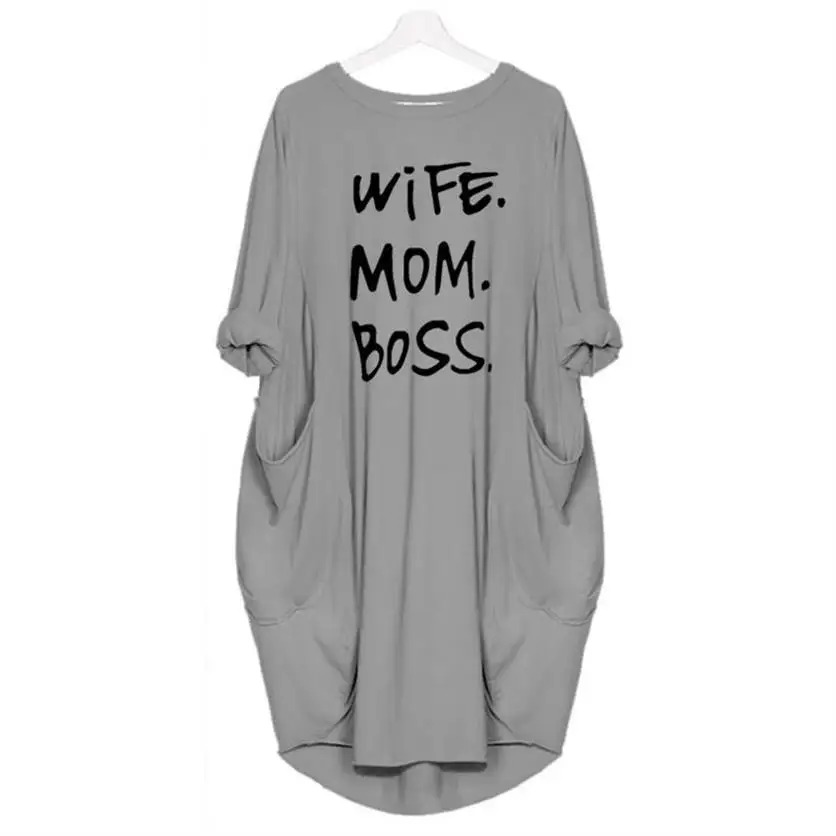 Модная футболка для женщин в стиле панк, хлопковые топы с открытыми плечами, для мамы, на день, для женщин, с карманом, для мамы, босса, с буквенным принтом, топ, футболка
