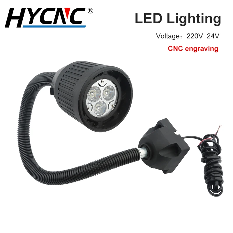 220 / 24v Led Machine Tool Work Light Gooseneck Industrial Cnc
