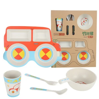 

Newborn Baby High-quality Truck Bowl Cutlery Set Kids Water Feeding Food Drop Fork Spoon Cup Dishes