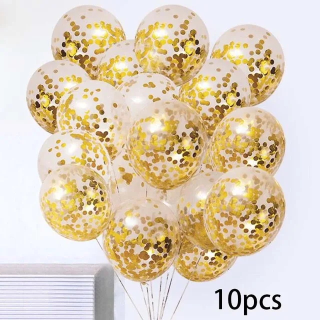 gold confetti 18 шт./компл. 12 дюймов металлический хром Золотой воздушный шар "Конфетти" 18 дюймов Звездные шары фольга гелиевые воздушные шары Свадебный декор день рождения игрушка - Цвет: gold confetti