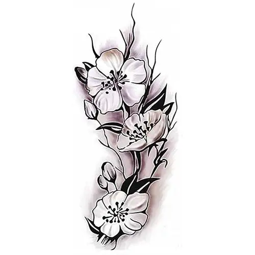 Waterproof Temporary Tattoo Plum Blossom Body Art Stickers Party Bride Decal Easy to apply and easy remove from your skin whe | Красота и