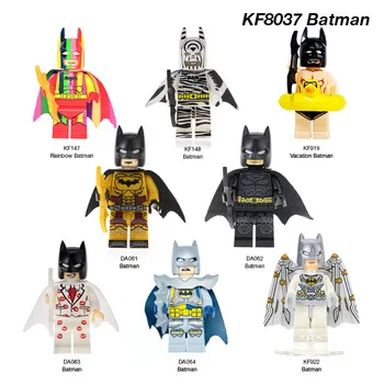 

20PCS Sale Super Hero Building Blocks Bricks Rainbow Vacation Batman Figures Characters For Children Kid Educational Toys KF8037
