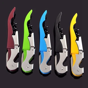 

Multi-Function Wine Bottle Cap Opener Corkscrew Cork Screw Stainless Steel Metal With Handle Home Party