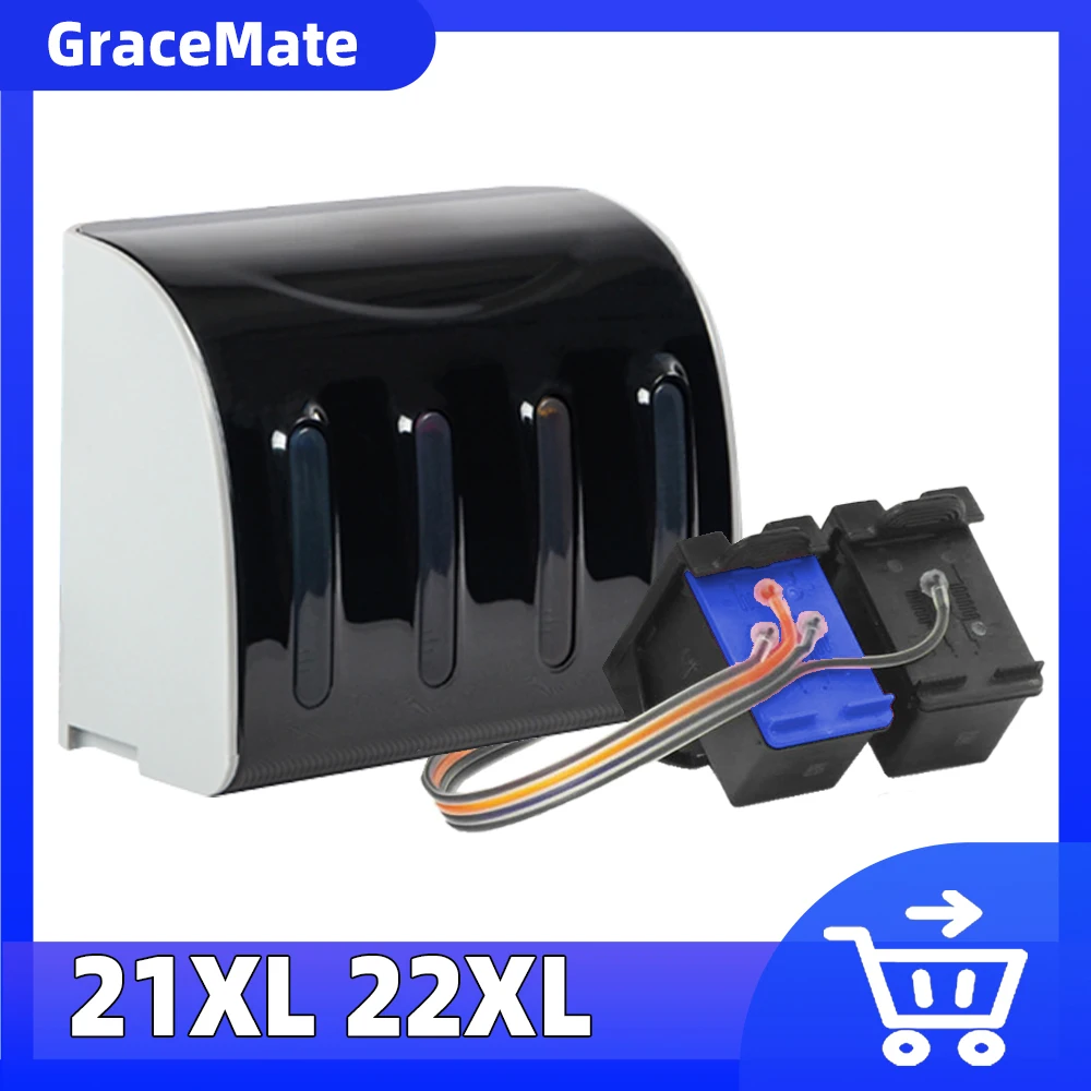 

DMYON Compatible for Hp 21 22 CISS Refill Ink Cartridge F2238 F2240 F2250 F2275 F2280 F2288 F2290 DeskJet F2212 F2214 F2235
