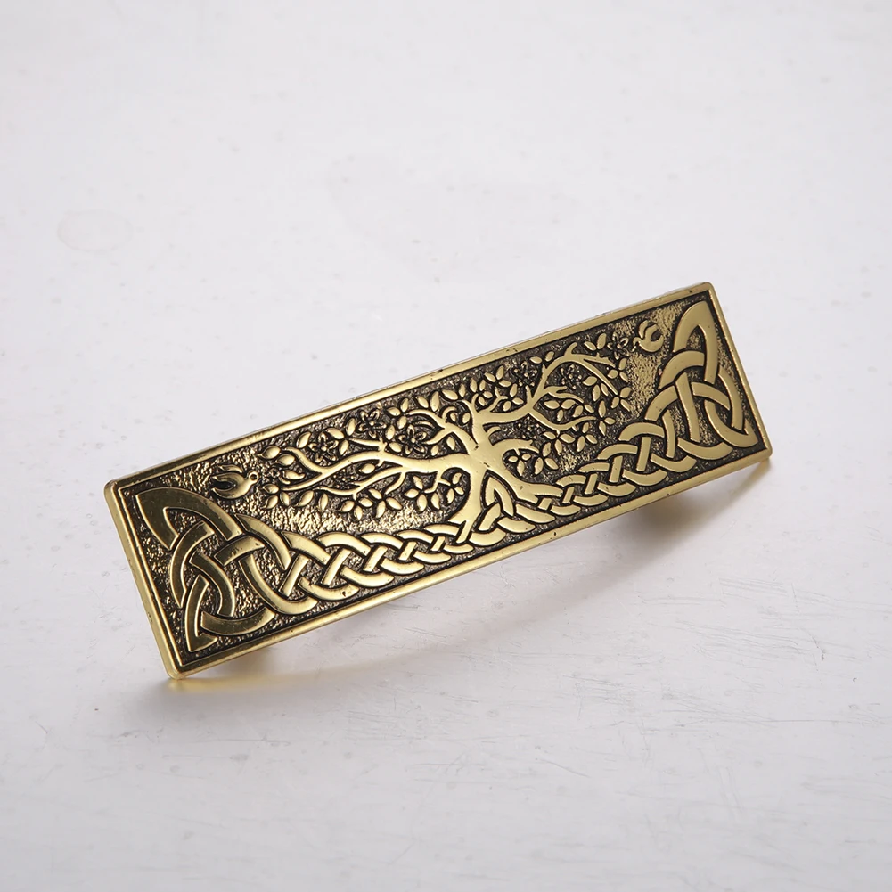 My Shape Hair Clips Sunflower Celtics Knot Tree Of Life Zinc Alloy Hairpins Headdress Silver Color Jewelry Hair-Holder Gift