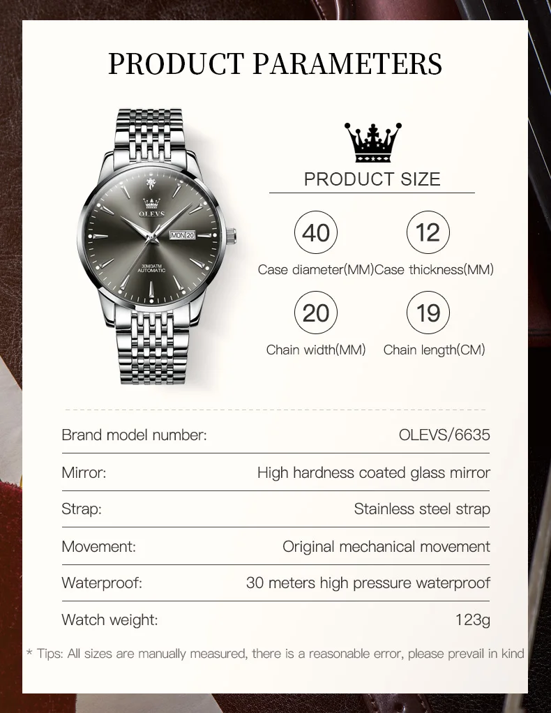 OLEVS 6635 Men’s Quartz Watch
