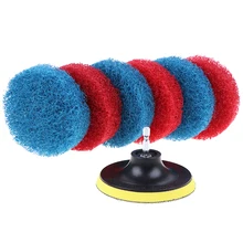 8 шт. 4 дюйма Ванная комната Кухня дрель Чистящая щетка Скраб колодки для чистки Коврик для ванны плитка горячая распродажа