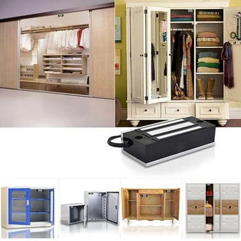 

12V Mini Electronic Drawer Lock Electric Magnetic Cabinet Door Locks 60kg 130lbs