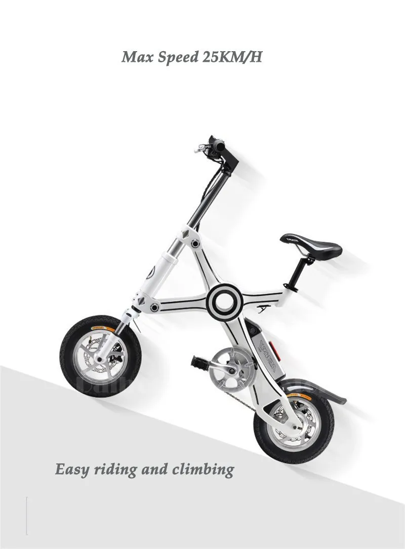 Folding Electric Scooter 2 Wheel Electric Scooters with Smart APP 12 inch 250W 36V Mini pink Electric Bicycle Bike for women  (10)