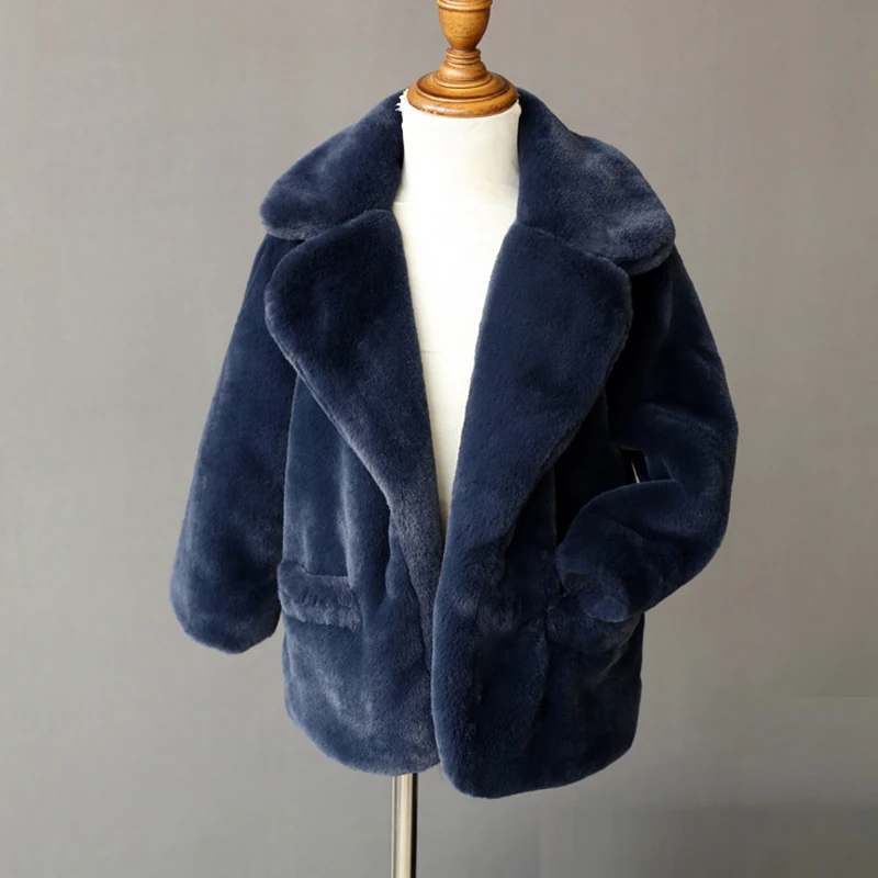 Новые модные зимние куртки для мальчиков Детское пальто с искусственным мехом парка с длинными рукавами плотная теплая верхняя одежда для малышей