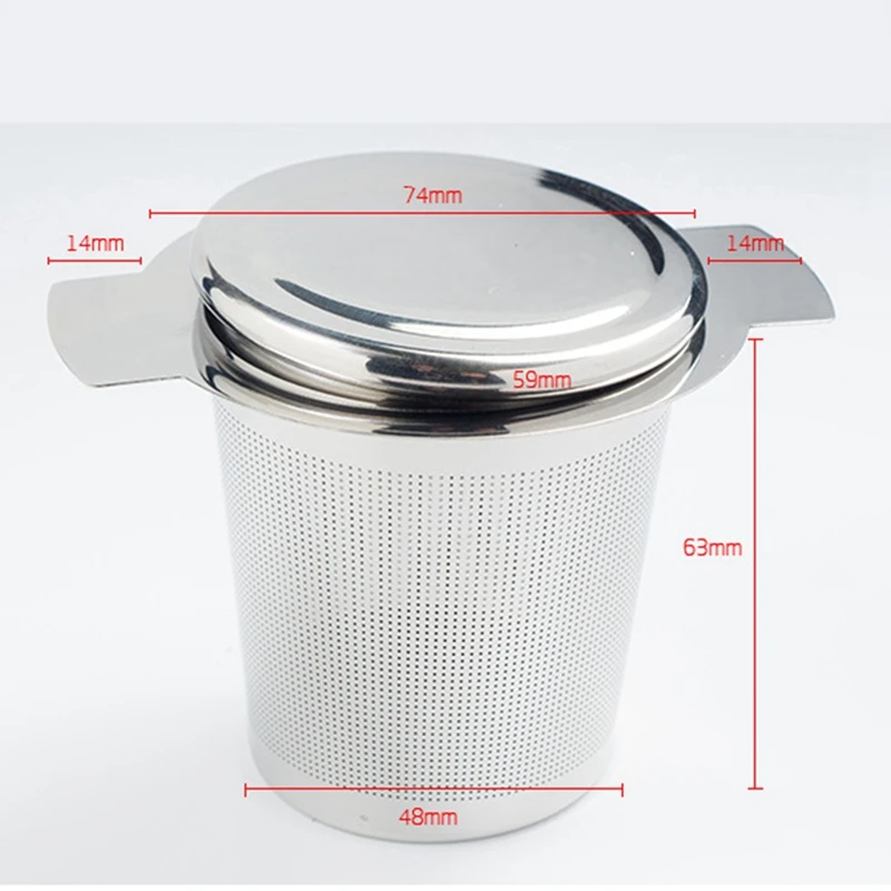 

Mesh Tea Infuser Stainless Steel Filter Extra Fine Mesh Fits Standard Cups Mugs Teapots For Brewing Steeping Loose Tea