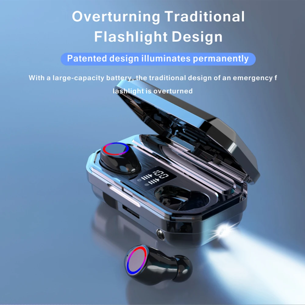 Bluetooth 5 0 Wireless TWS Earphones Touch Control In ear Headset Hifi Noise Cancelling Earpiece Sports Earphones Earbuds
