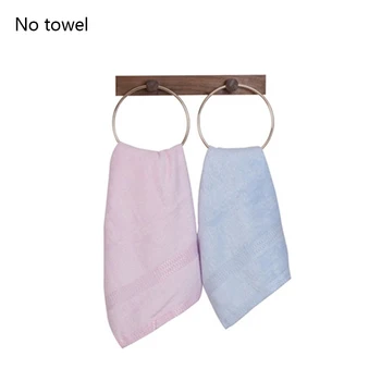

Organizer Easy Install Home Bathroom Storage Practical Wall Mounted Hardware Space Saving Holder Toilet Black Walnut Towel Ring