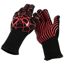 Новые экстремально Жаростойкие перчатки для барбекю печи 500 °C горшочек кулинарные рукавицы-пара