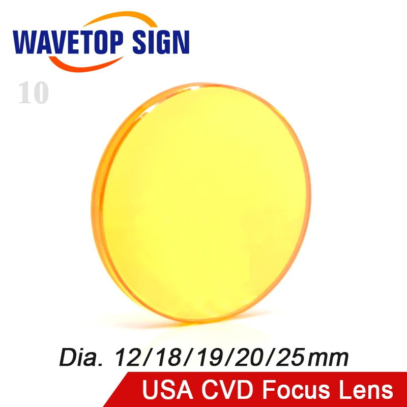 Фокусирующая линза CVD ZnSe из США Диаметр 12 15 18 19 05 20 25 FL 38 1 50 8 63 5 76 2 101 6 127 мм для CO2