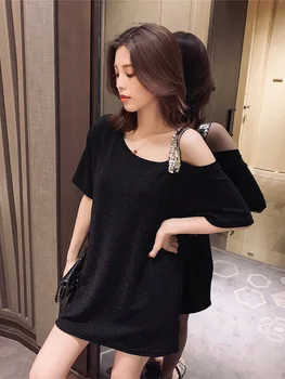 

shirt Tee Vogue Summer Tops Female Clothes Van Gogh Oil Print Round White