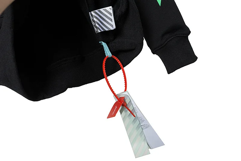 Off-white ограниченная розовая Синяя толстовка с капюшоном с изображением акварели