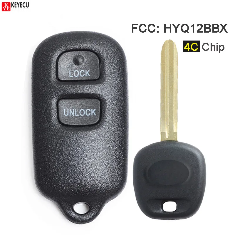 KEYECU 4C чип HYQ12BBX HYQ12BAN HYQ1512Y Замена 2 + 1 3 кнопки дистанционный ключ-брелок от машины