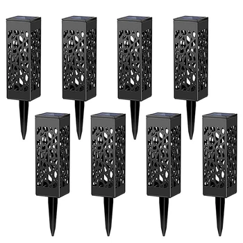 

8Pcs LED Solar Waterproof Lawn Light for Outdoor Garden Patio Yard Path Decoration White Light