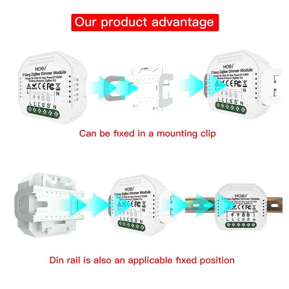 Powerful ZigBee 3.0 Dimmer Switch Module With Voice Control