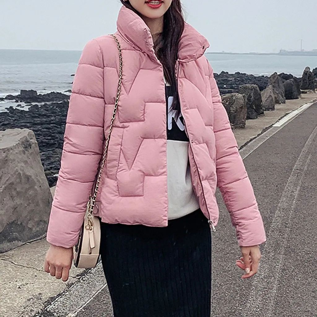 Winter Women Skiing Jackets Pockets Long Sleeve Casual Street Wear Style Cotton Winter Jacket Coat Thick Warm Jacket Plus Size