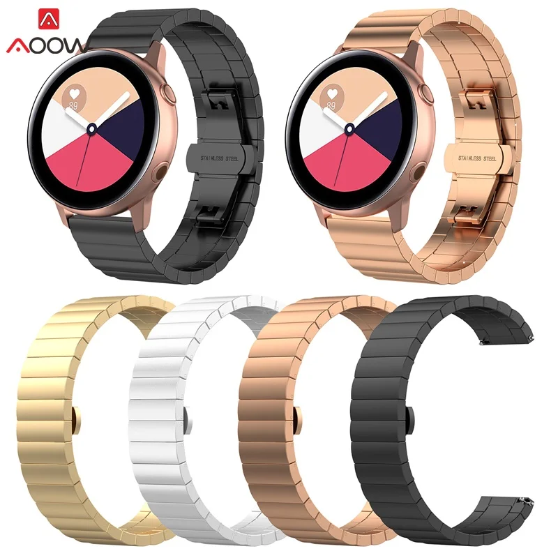 

AOOW Stainless Steel Meatl Watch Straps Quick Release Wrist Watchand Belt 18mm 20mm 22mm