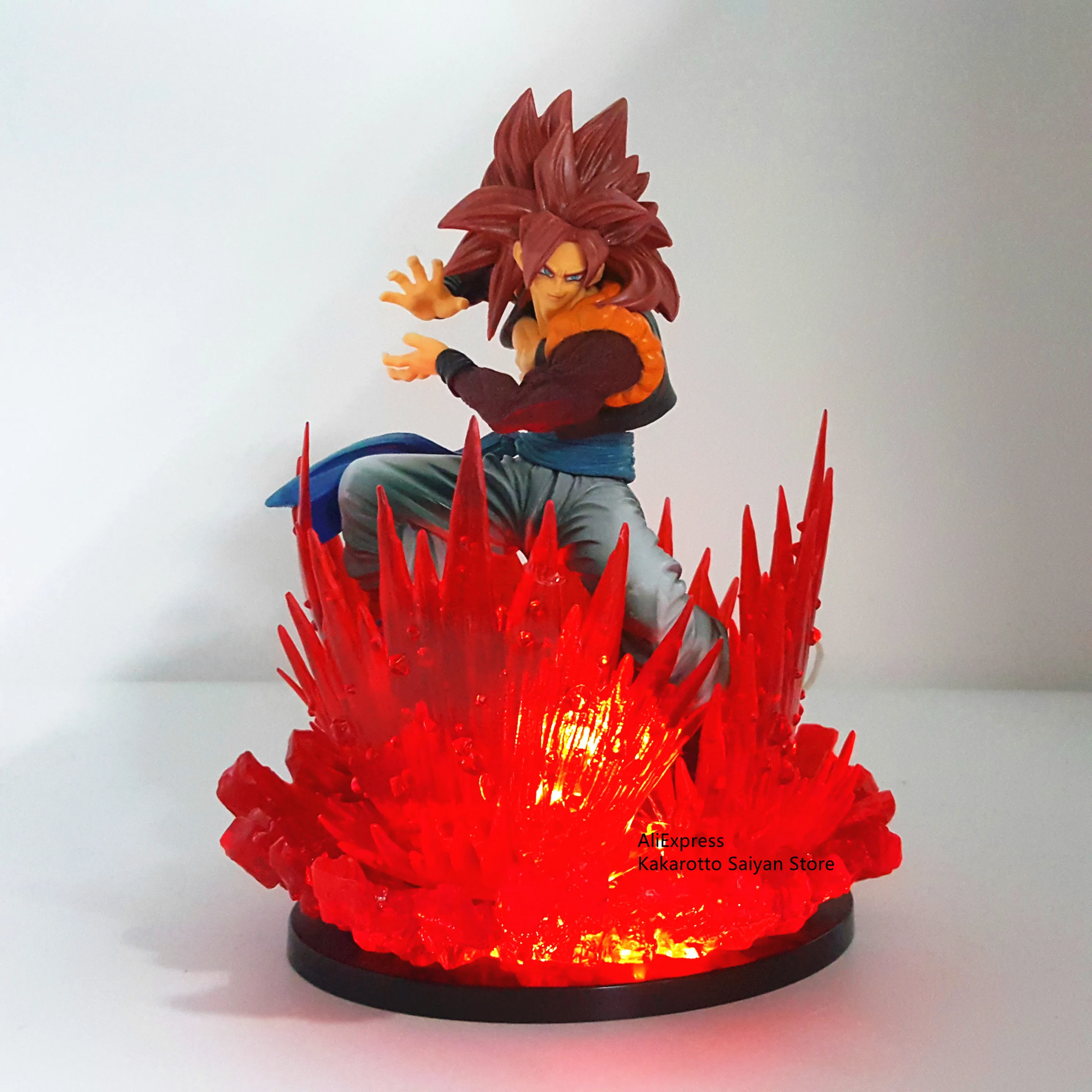 Dragon Ball Z Gogeta Super Saiyan Led power Effect Фигурки игрушки Dragon Ball Супер аниме Kamehameha фигурка DBZ Brinquedos