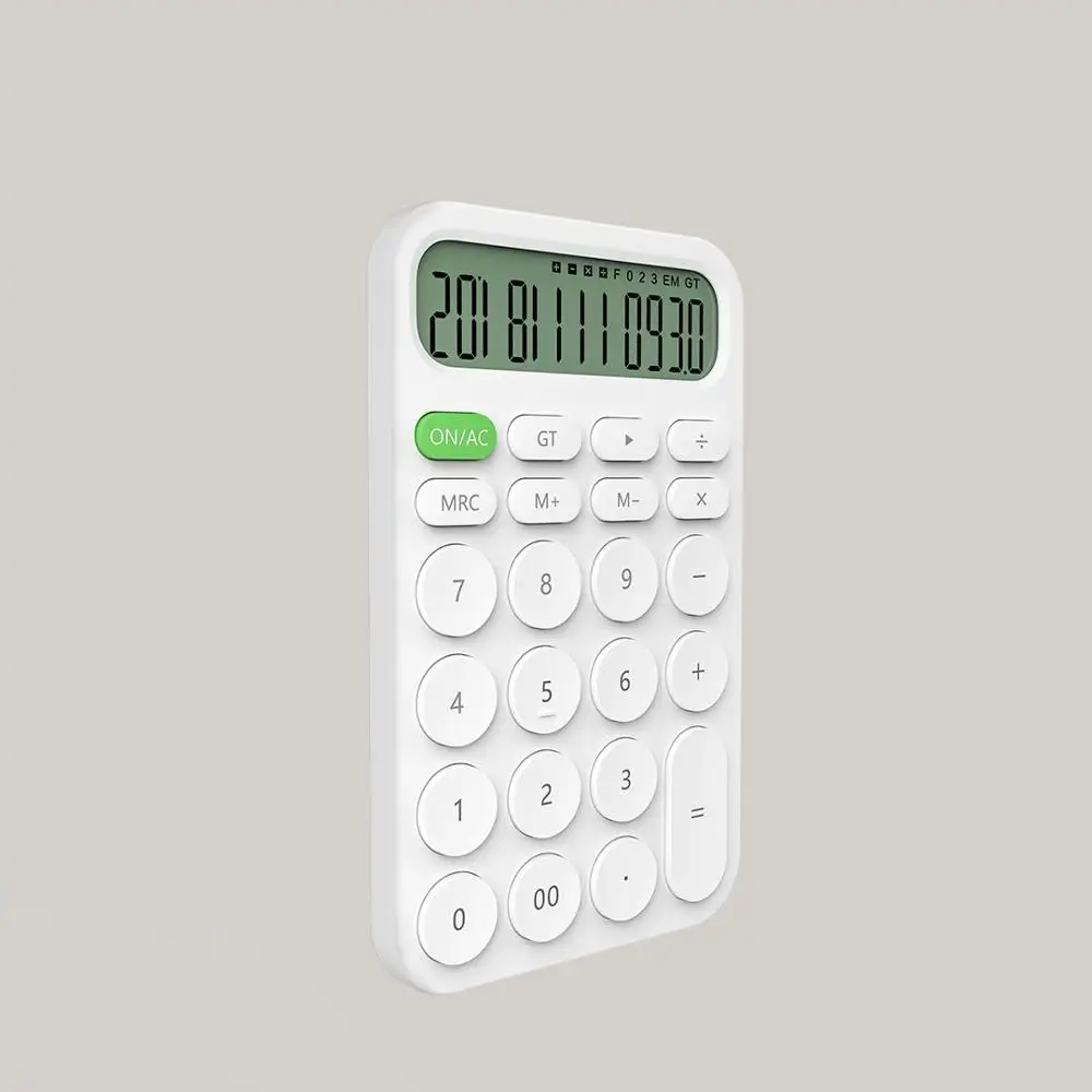 Hot Xiaomi Mijia MIIIW 12 Digit Electronic Calculator Simple LED Display Calculation Tool for Office Working Student Stationery