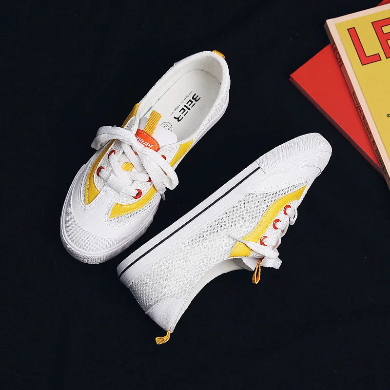 

2019 summer new women's shoes fashion wild color matching canvas shoes low to help breathable casual shoes single shoes