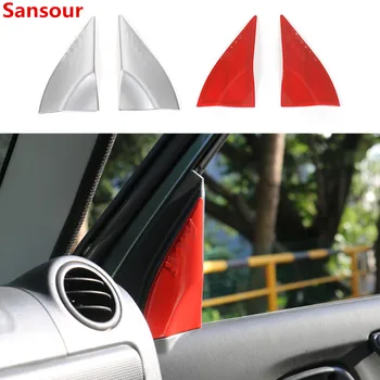 

Sansour ABS Car Styling A Pillar Decoration Cover Trims for Suzuki Jimny 2007+ High Quality Car Accessories
