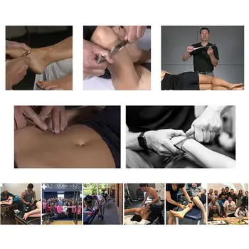 

5pcs/set Stainless Steel Myofascial Release Knife Muscle Tissue Relaxation Tool Physiotherapy Massager Health Soft Exercise Z6W1