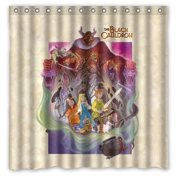 

The Black Cauldron Shower Curtain Waterproof Moldproof Polyester Fabric Bath Curtain Drop Ship Bathroom Decor 180*180cm