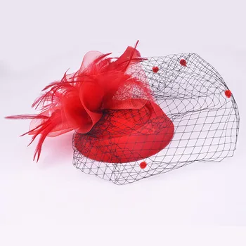 

M200 Single Bud Flower Fine Color Dusting Powder Large Bow Stage Performance Billycock Barrettes Hair Accessories Multi-color Bi