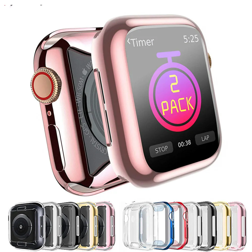 Чехол для Apple Watch Band 5 4 3 42 мм 38 Appel Iwatch 2 1 44 мм/40 Защитная крышка экрана|Ремешки часов|