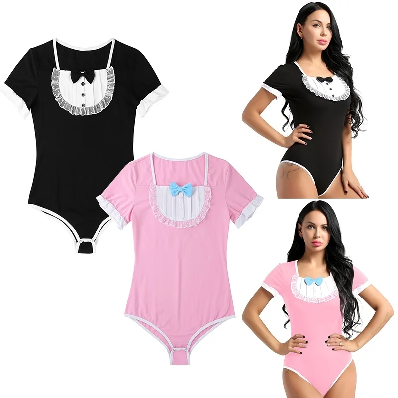 Женский костюм трико DPOIS с коротким рукавом мягкий хлопковый комбинезон для