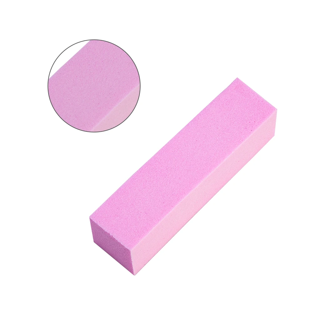 Dmoley 1/10 шт Красочные шлифовальная Губка 1Pcs жидкость для Полировщики для ногтей Файлы Блок шлифовки и полировки инструмент для маникюра ногтей, для маникюра - Цвет: Pink