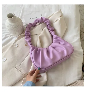 

Flower Design Women Shoulder Bag 2020 Summer Popular Hobos Handbags PU Leather Small Crossbody Bag