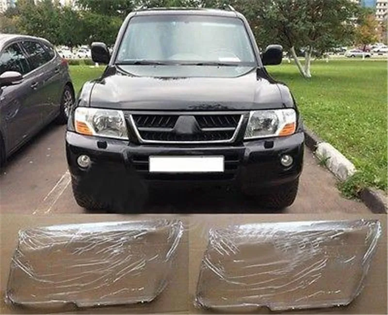 Крышка объектива фары автомобиля подходит для MITSUBISHI Pajero V73 V75 V77 2003-2010